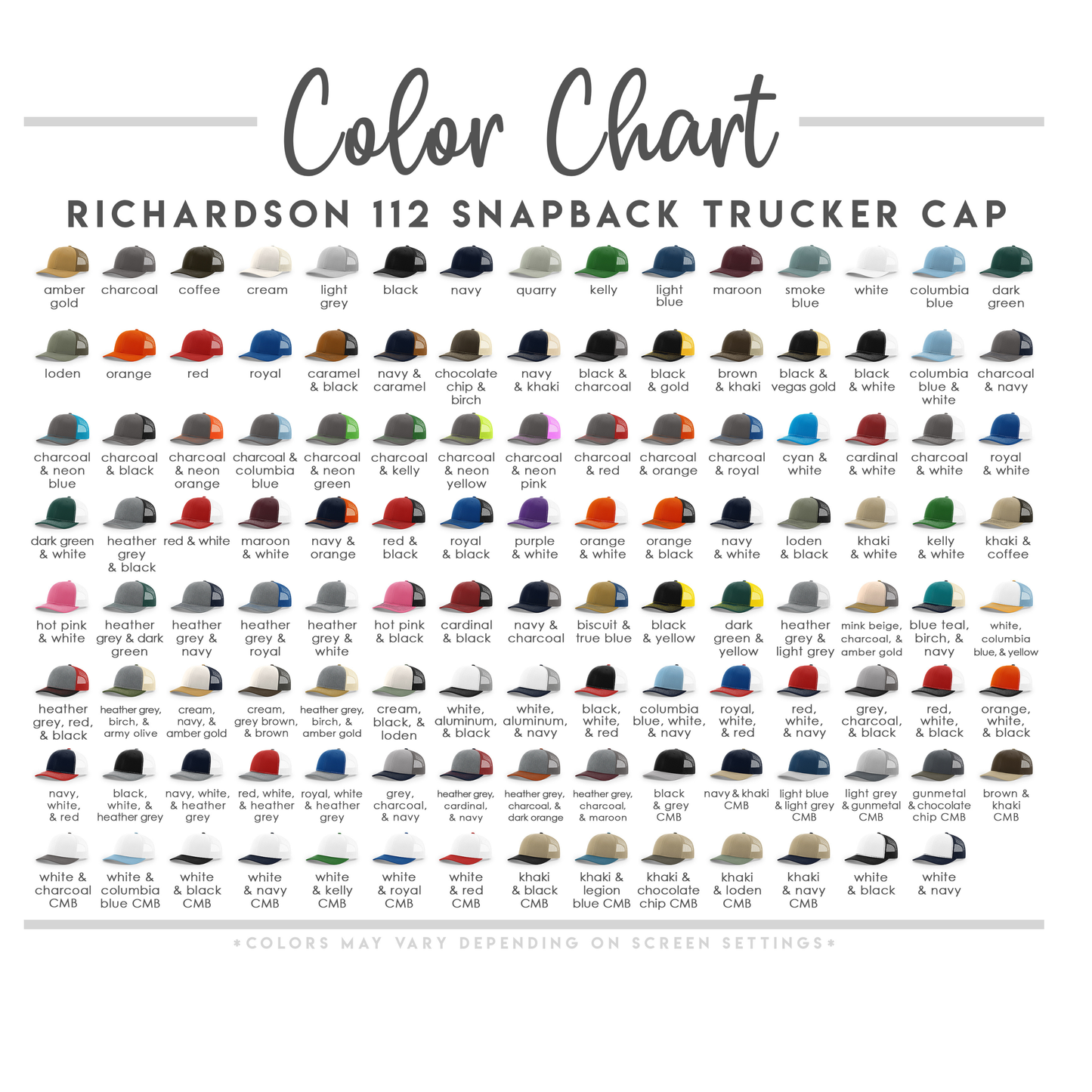 Custom Hats (Richardson 112 + Leather Patch Options
