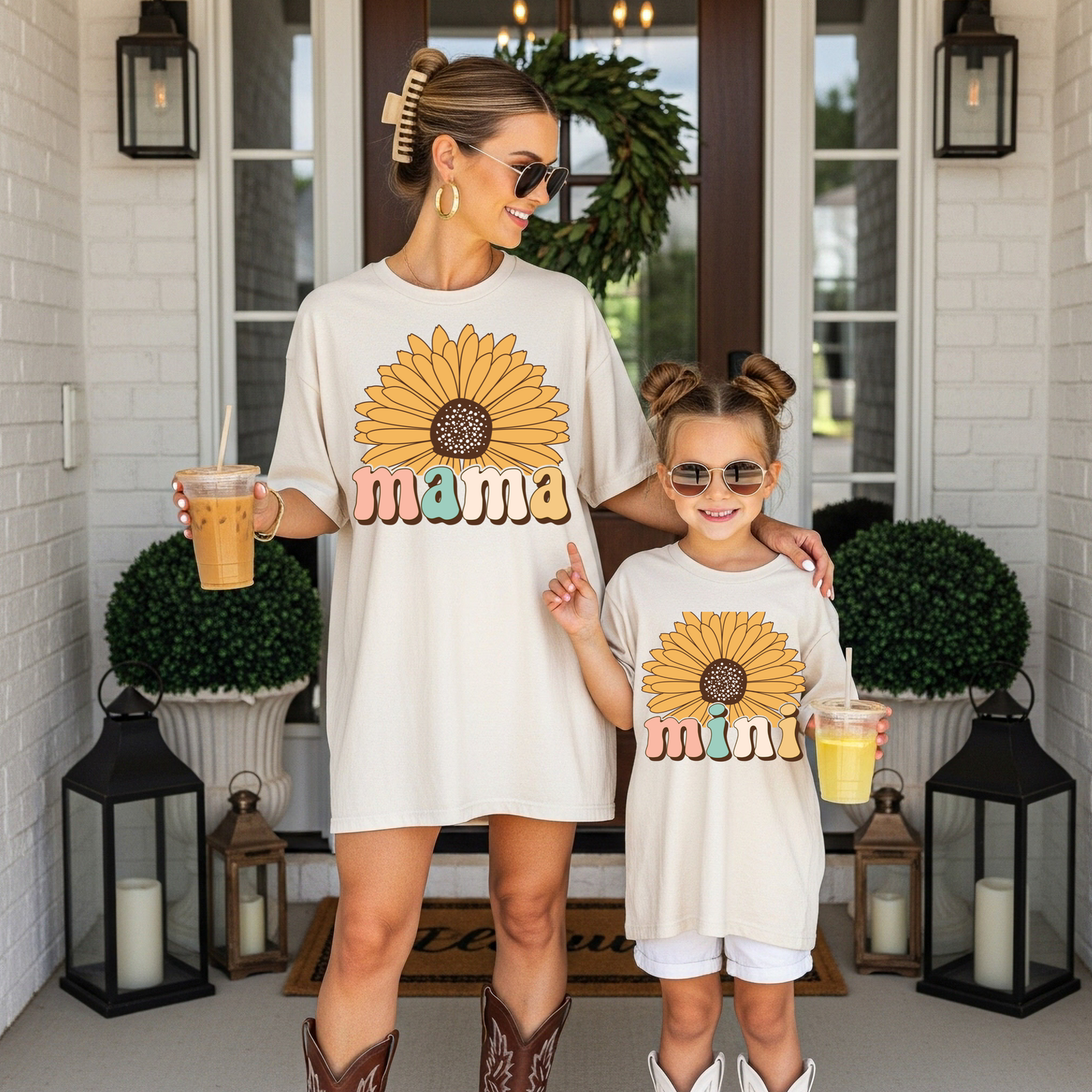 Mama & Mini Sunflower Tee Set