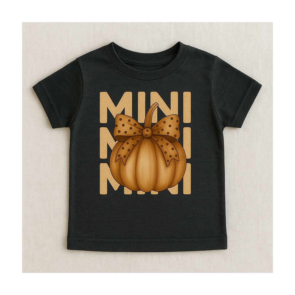 Mama & Mini Pumpkin Bow Matching Fall Shirts – Mini Tee