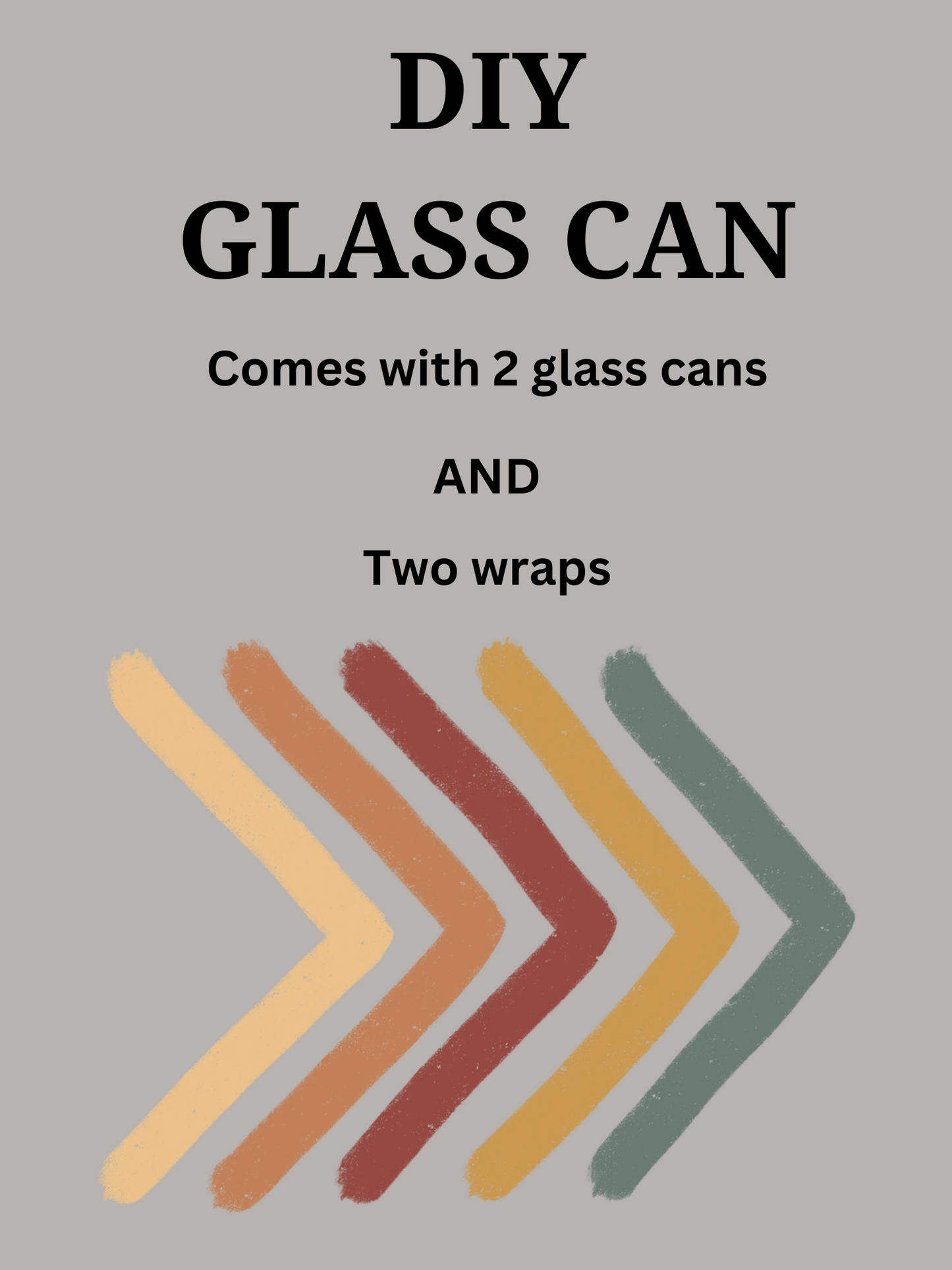 DIY Glass Can Set