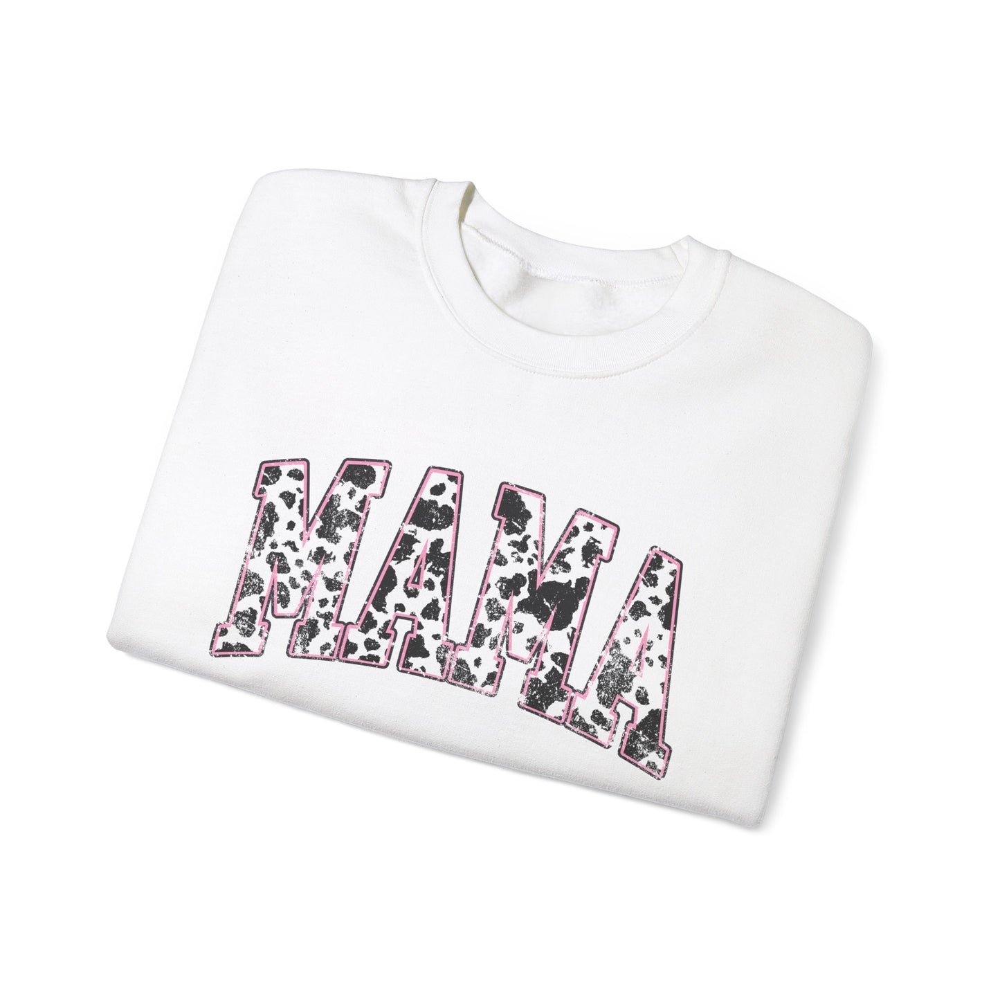 Gildan Mama Pink Cow Western Crew Neck