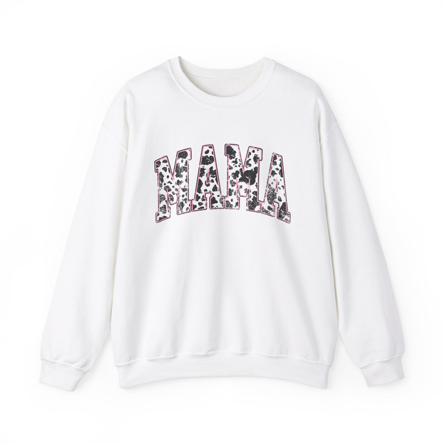 Gildan Mama Pink Cow Western Crew Neck