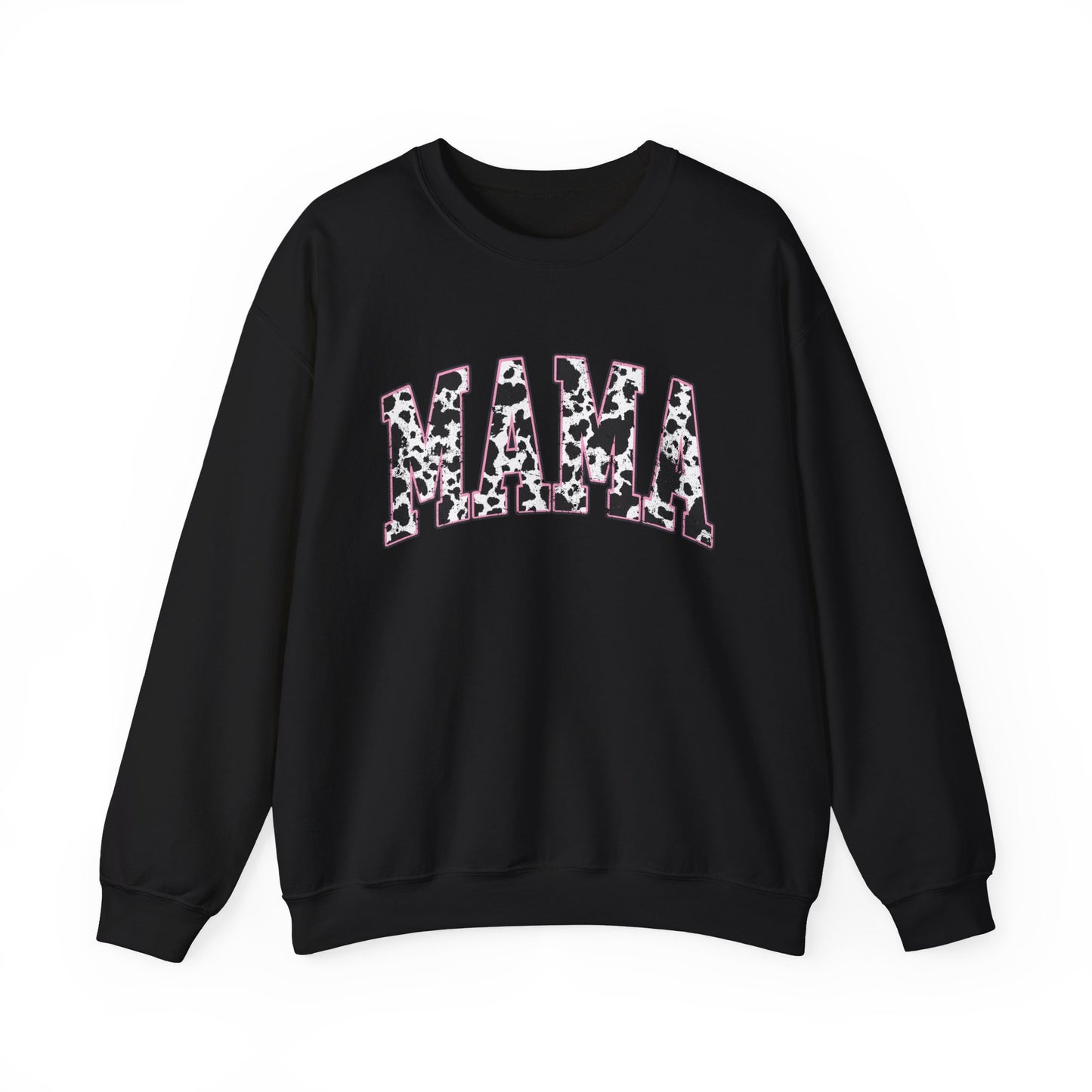 Gildan Mama Pink Cow Western Crew Neck