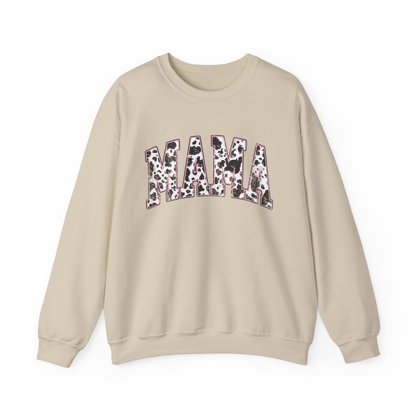 Gildan Mama Pink Cow Western Crew Neck