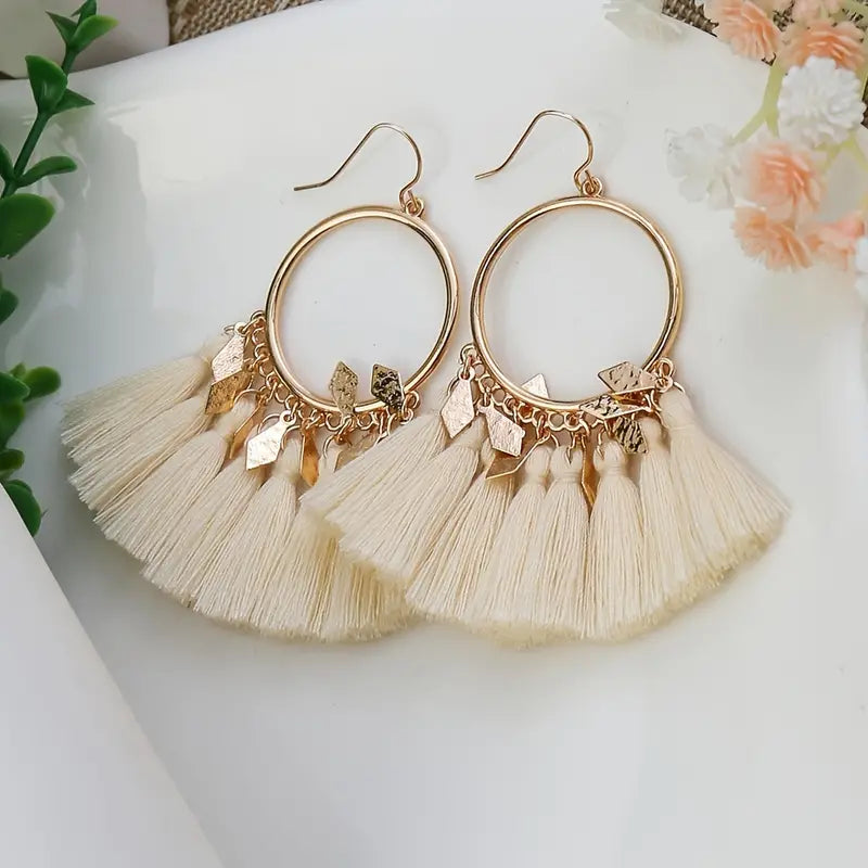 Fringe and Hoop Earrings