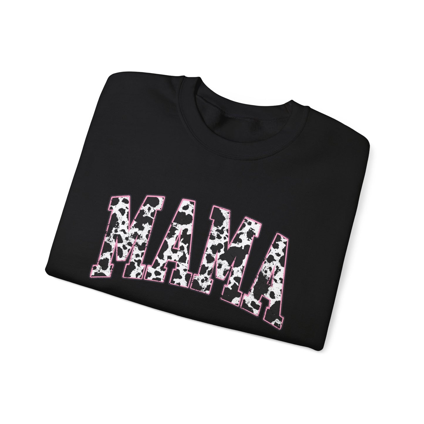 Gildan Mama Pink Cow Western Crew Neck