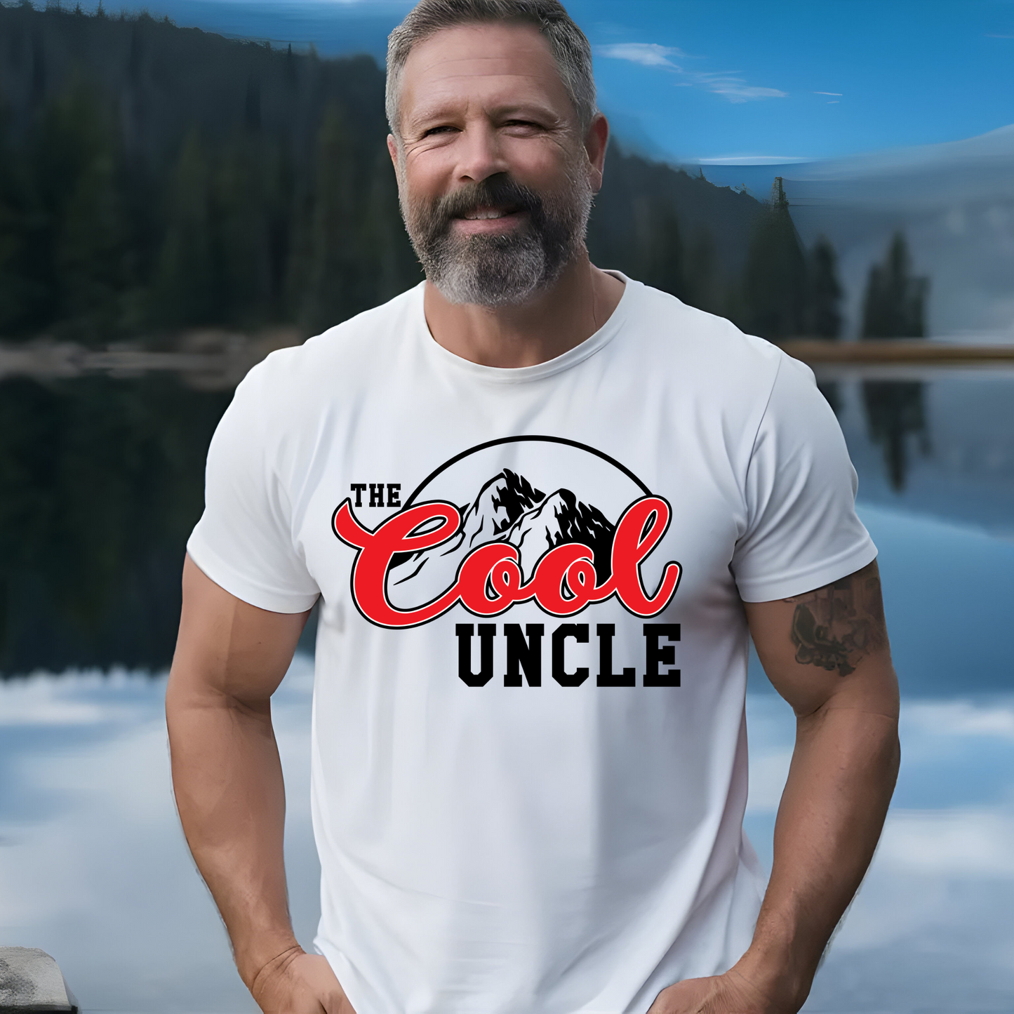 Gildan 5000 'Cool Uncle' Parody T-Shirt – Inspired by Coors Light Logo