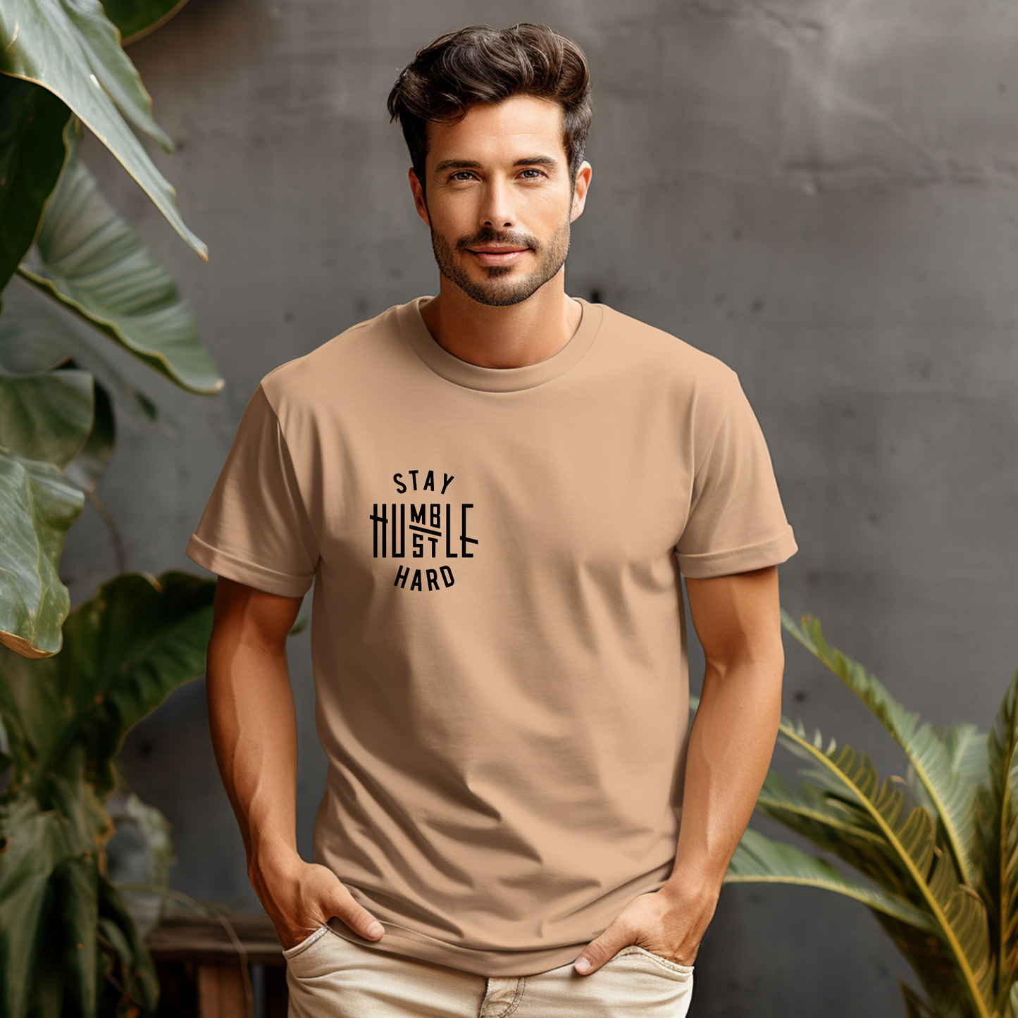 Stay Humble Hustle Hard – Motivational Unisex Tee