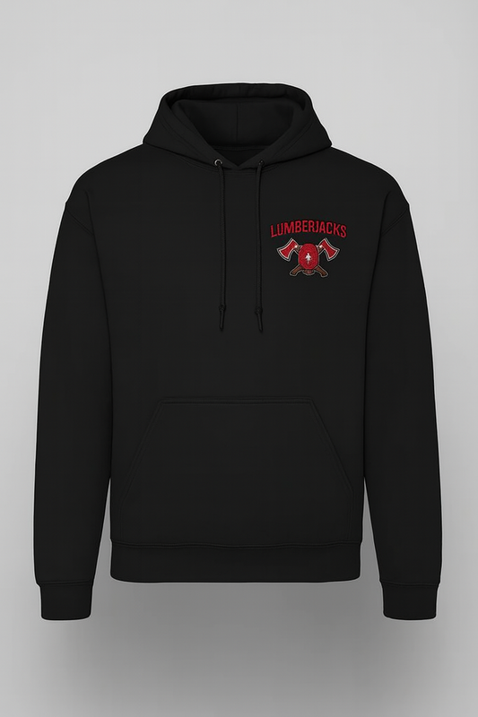 Lumberjacks Football Hoodie-Left Chest