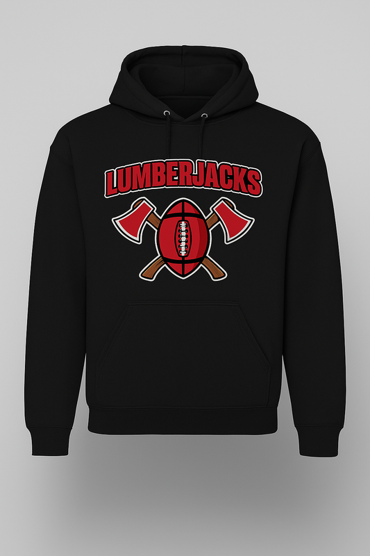 (Youth) Lumberjacks Football Hoodie – Full Front Design