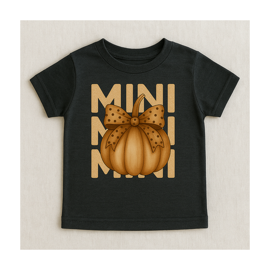 Mama & Mini Pumpkin Bow Matching Fall Shirts – Mini Tee